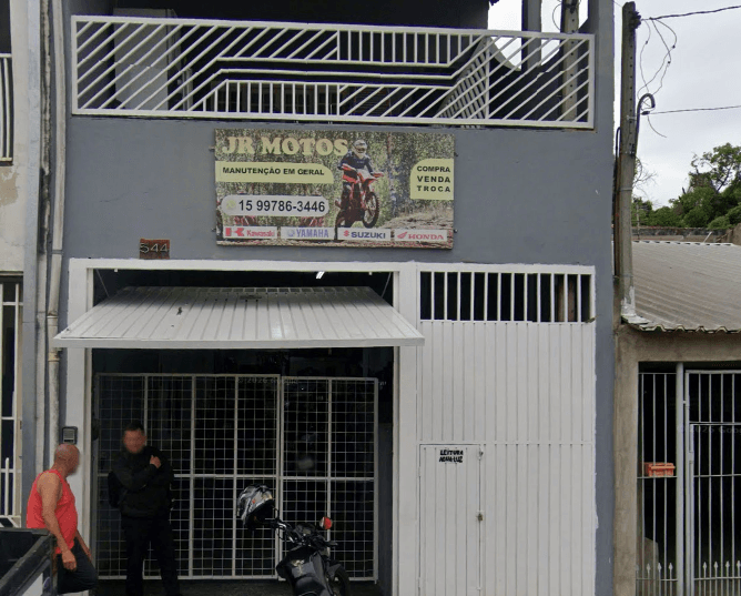 Fachada da oficina JR Motos
